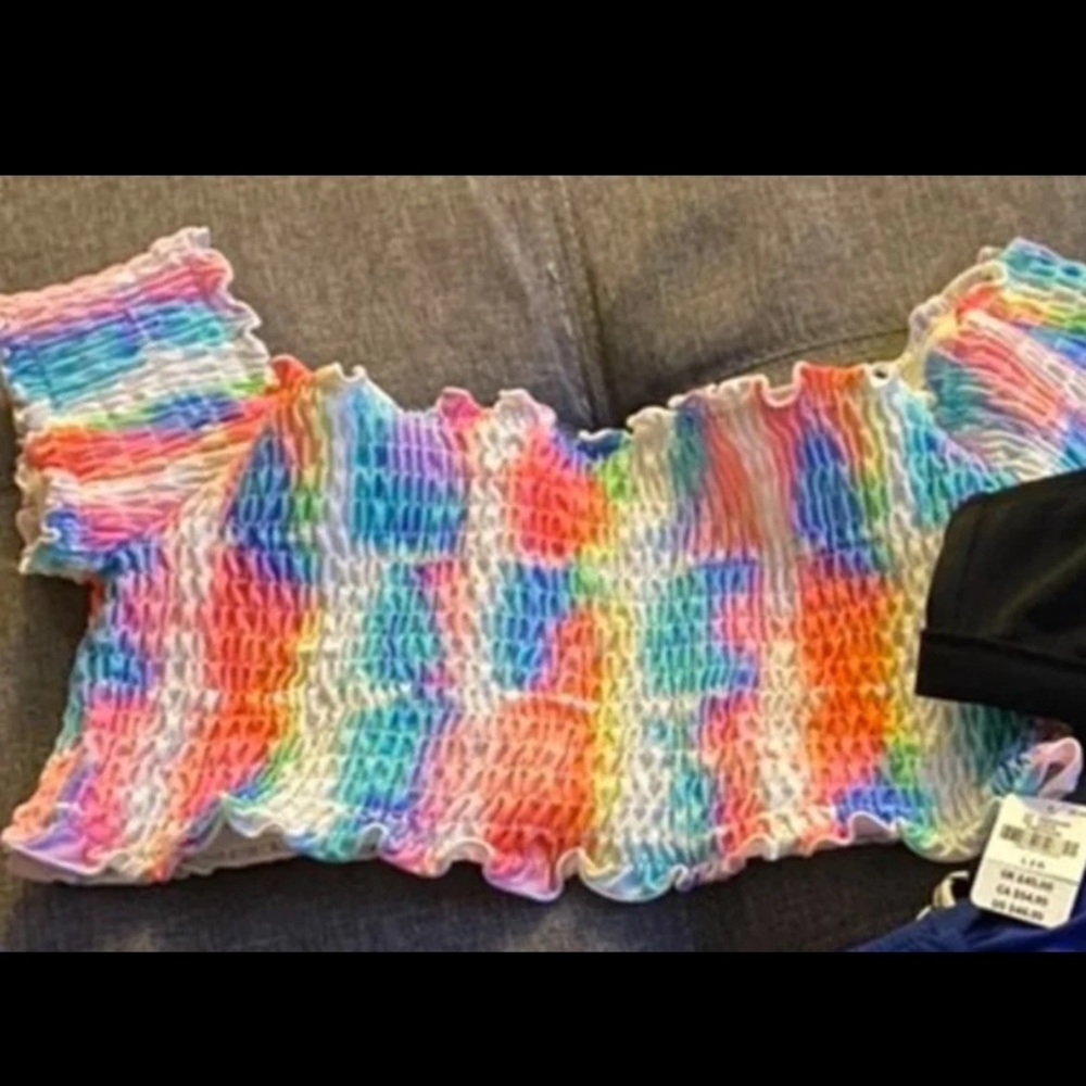 NWT Victoria’s Secret Tie Dyed Bathing Suit Top - Picture 3 of 6